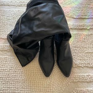 Black studded boots size 7